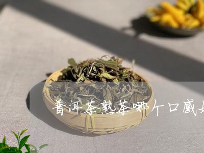 普洱茶熟茶哪个口感好/2023080328591