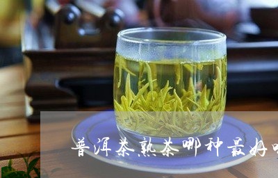 普洱茶熟茶哪种最好喝/2023080376937