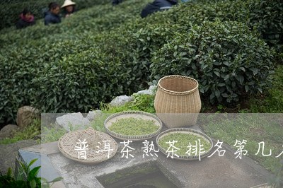 普洱茶熟茶排名第几名最好/2023112661714