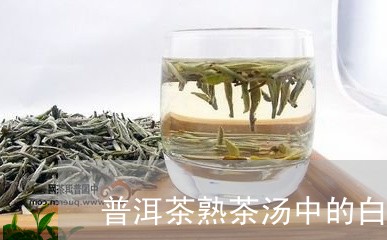 普洱茶熟茶汤中的白点/2023072439483