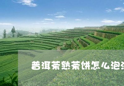 普洱茶熟茶饼怎么泡法/2023110392806