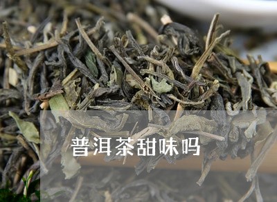 普洱茶甜味吗/2023042702645