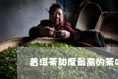 普洱茶甜度最高的茶叶排名/2023112403736