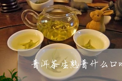 普洱茶生熟普什么口味/2023080254830