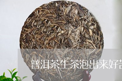 普洱茶生茶泡出来好苦/2023112709280