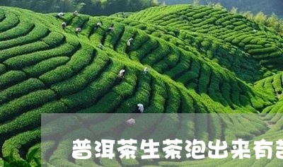 普洱茶生茶泡出来有苦味/2023110141581