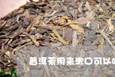 普洱茶用来漱口可以吗/2023112481681