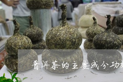 普洱茶的主要成分功效/2023062107351