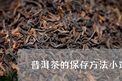 普洱茶的保存方法小窍门/2023122071637