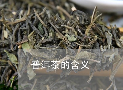 普洱茶的含义/2023042956140