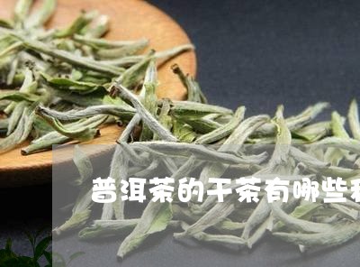 普洱茶的干茶有哪些种类/2023110191714