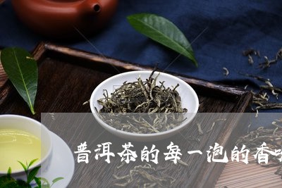 普洱茶的每一泡的香味/2023072275049