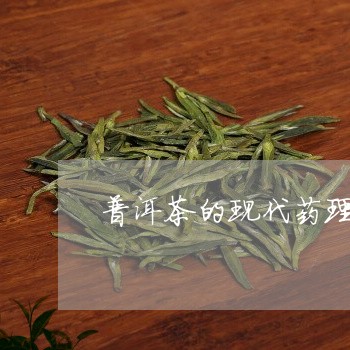 普洱茶的现代药理研究/2023080197070