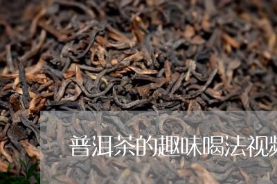 普洱茶的趣味喝法视频大全/2023110755038