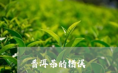 普洱茶的错误/2023042770841