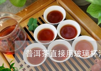 普洱茶直接用玻璃杯泡可以吗/2023110267370