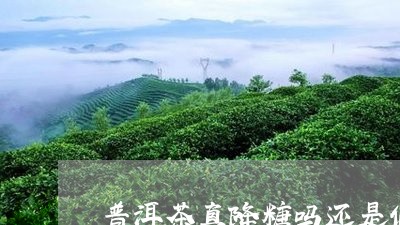 普洱茶真降糖吗还是假的/2023081727049