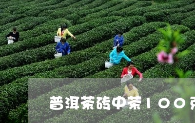 普洱茶砖中茶100克/2023080201638