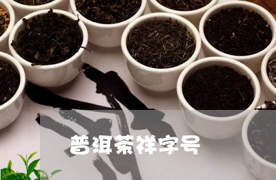 普洱茶祥字号/2023042623346