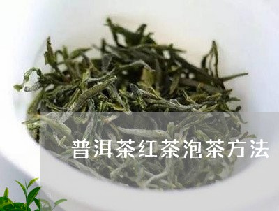 普洱茶红茶泡茶方法/2023070847462