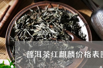 普洱茶红麒麟价格表图片大全/2023121791603