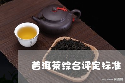 普洱茶综合评定标准/2023110759581