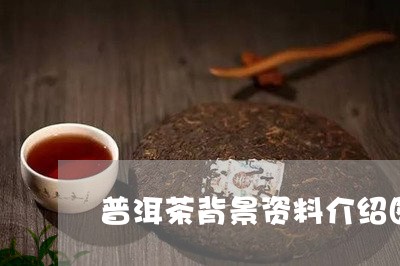 普洱茶背景资料介绍图/2023082706058