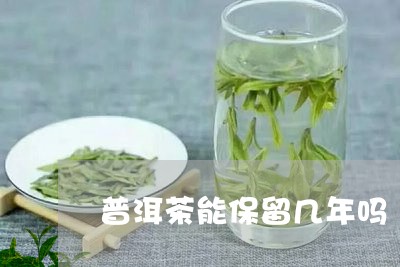 普洱茶能保留几年吗/2023071106371