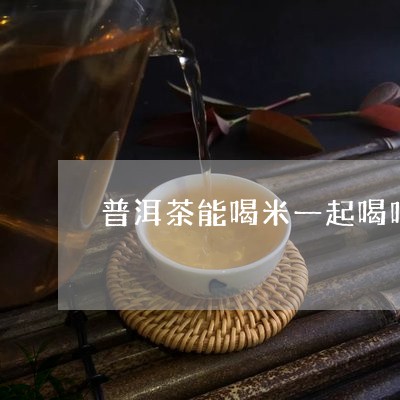 普洱茶能喝米一起喝吗/2023072137371