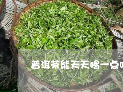 普洱茶能天天喝一点吗/2023120642625