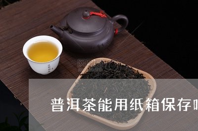 普洱茶能用纸箱保存吗/2023082701695