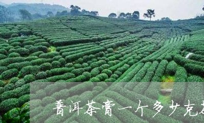 普洱茶膏一个多少克茶叶/2023082818281