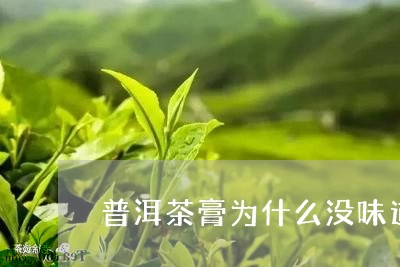 普洱茶膏为什么没味道/2023062476260