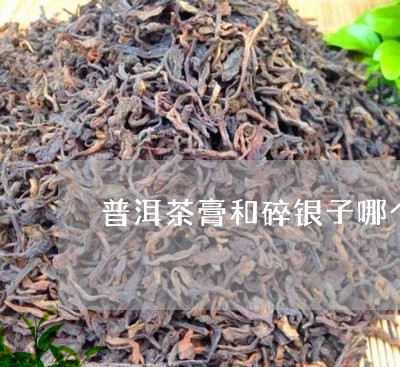 普洱茶膏和碎银子哪个好/2023050661714