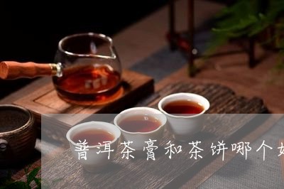 普洱茶膏和茶饼哪个好/2023100532946