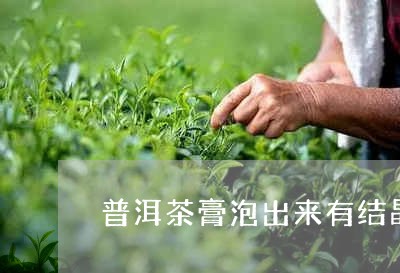 普洱茶膏泡出来有结晶/2023062256059