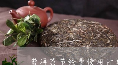 普洱茶节经费使用计划/2023062307460