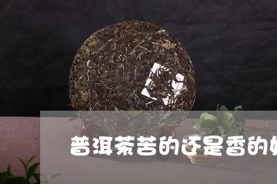 普洱茶苦的还是香的好/2023092986151