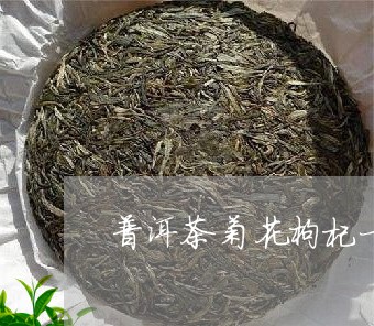 普洱茶菊花枸杞一起泡/2023061505071