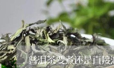 普洱茶要煮还是直接泡/2023111091726