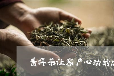 普洱茶让客户心动的点/2023061484139