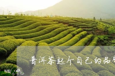 普洱茶起个自己的品牌/2023062238593