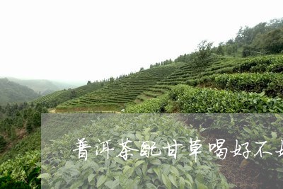 普洱茶配甘草喝好不好/2023092777279