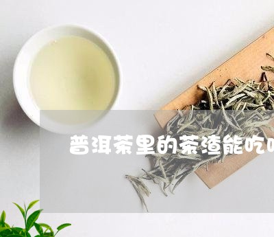 普洱茶里的茶渣能吃吗/2023062300503