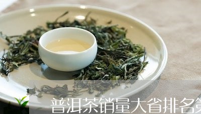 普洱茶销量大省排名第一/2023081706371