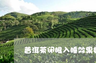 普洱茶闭眼入睡效果好吗/2023082780705