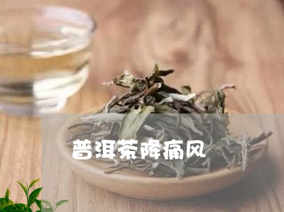 普洱茶降痛风/2023042894539