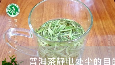 普洱茶静电处尘的目的/2023093078716