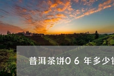 普洱茶饼06年多少钱一枚/2023121731514