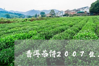 普洱茶饼2007生产/2023092837371